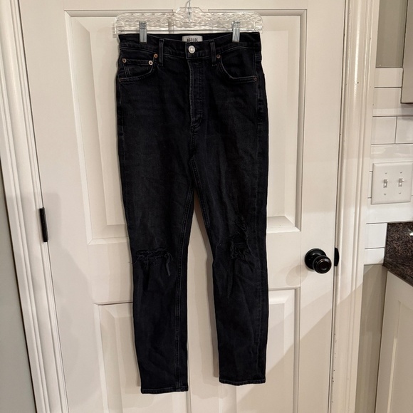 AGOLDE Nico High-Rise Skinny Jeans in Cassette Denim Wash 31182 - Picture 4 of 16